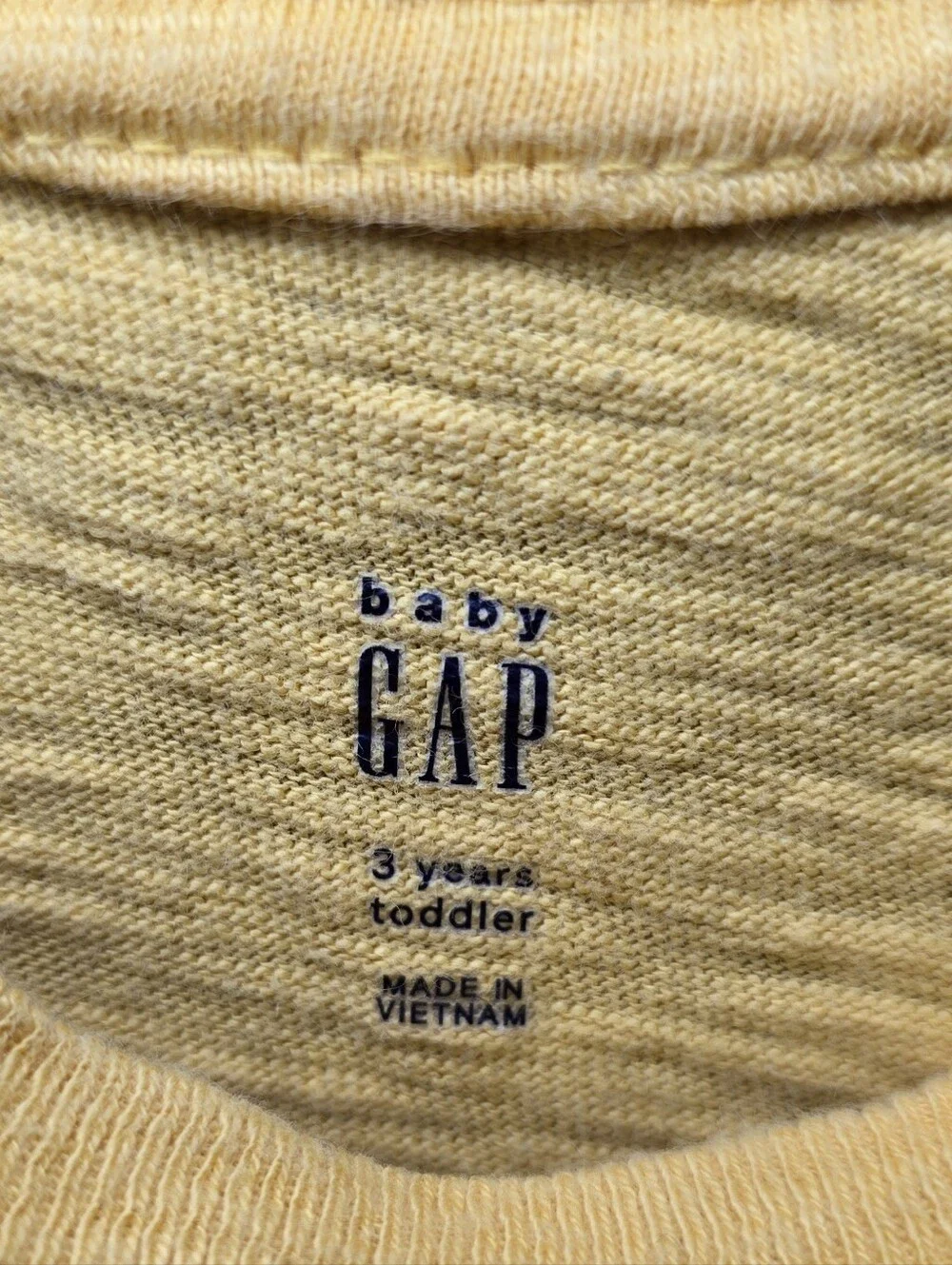 GAP Boys' Yellow Excavator Cotton Graphic T-shirt 3 Yrs
